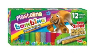 Bambino, Plastelina, 12 kolorów