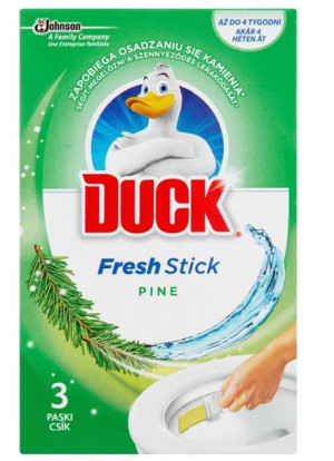 Duck, Żelowe paski do toalet, Pine, 27g (HIT)