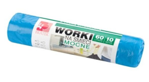 Bratek, Worki na śmieci z taśmą 60l, 10 sztuk (HIT)