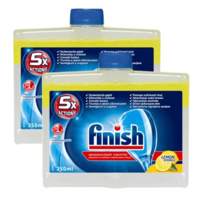 Finish, Czyścik do zmywarki, lemon, 2 x 250 ml