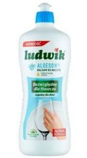 Ludwik, Płyn do mycia naczyń, aloes, 900 ml (HIT)