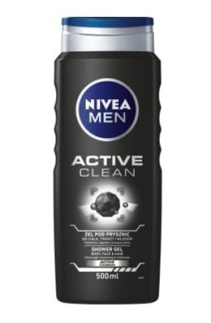 Nivea Men, Żel pod prysznic, Activ clean, 500 ml (HIT)