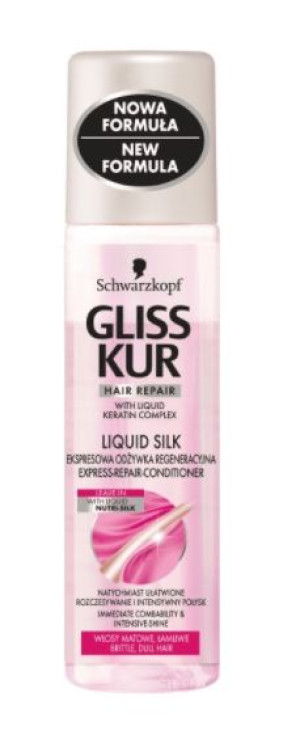 Gliss Kur, Liquid Silk, Ekspresowa odżywka regeneracyjna, 200 ml (HIT)