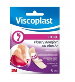 Viscoplast, Plastry Komfort Mix na otarcia, 6 sztuk