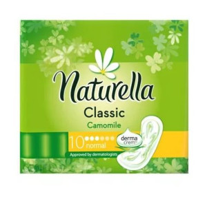 Naturella, Podpaski bez skrzydełek, Classic Normal, 10 sztuk (HIT)