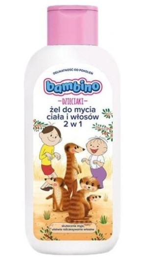 Bambino, Żel do mycia ciała i włosów, 400 ml