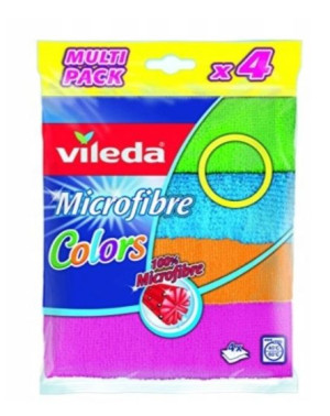 Vileda, Ściereczka mikrofibra Colors, 4 sztuki (HIT)