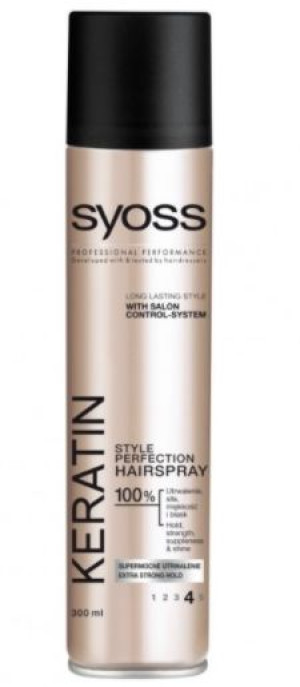 Syoss, Keratin, Lakier do włosów, 300 ml (HIT)