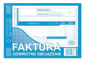 Faktura odwrotne obciążenie A5, 80 kartek