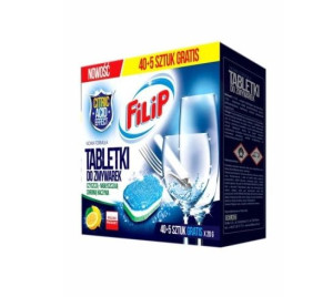 Filip, Tabletki do zmywarki, 40 + 5 sztuk