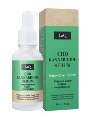 $  LaQ, CBD Kannabidiol Aktywne Serum kojąco-regenerujące, 30 ml