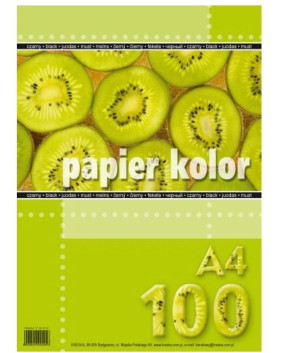 Papier Xero A4, czerwony, 100 arkuszy