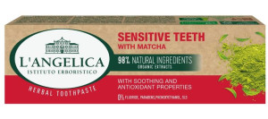 L’Angelica, Wrażliwe Zęby Pasta do zębów z Matcha, 75 ml - Długi termin waż