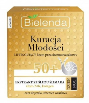 Bielenda, Kuracja Młodości Liftingujący krem przeciwzmarszczkowy 50+, 50 ml