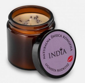 India, Świeca Konopna, Ognista Rozkosz, 90g