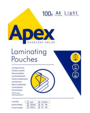Apex, Folia do laminowania A4, 100 sztuk