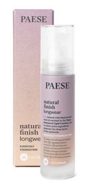 Paese, Podkład Natural finish, 01 Ivory, 35 ml