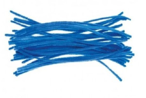 Druciki kreatywne, niebieskie, 30 cm, 40 sztuk