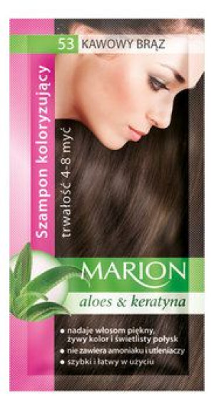 Marion Szampon koloryzujący 53 Kawowy Brąz 40 ml - Długi termin ważności!