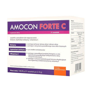 Amocon Forte C, smak pomarańczowy, 21 saszetek - Długi termin ważności!