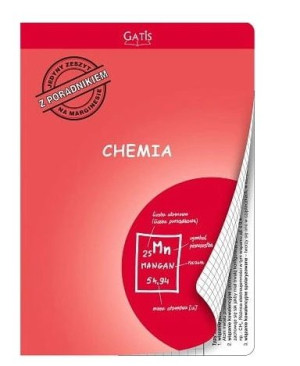 Zeszyt A5 Chemia z poradnikiem, kratka, 60 kartek