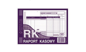 Raport kasowy 411-3 A5, 80 kartek