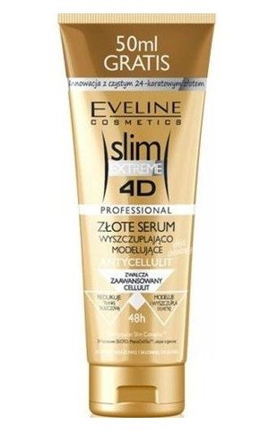 Eveline, Slim Extreme 4D, Złote serum wyszczuplająco-modelujące, 250 ml - D