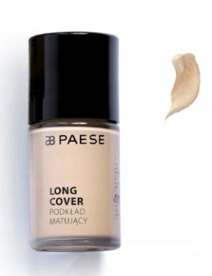 Paese, Long Cover Fluid Matujący, 03M naturalny, 30 ml