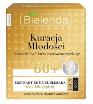 Bielenda, Kuracja Młodości Regenerujący krem przeciwzmarszczkowy 60+, 50 ml