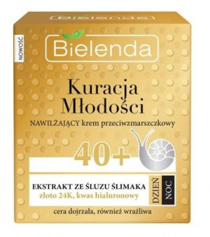 Bielenda, Kuracja Młodości Nawilżający krem przeciwzmarszczkowy 40+, 50 ml