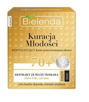 Bielenda, Kuracja Młodości Rewitalizujący krem przeciwzmarszczkowy 70+, 50