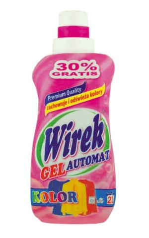 Wirek, Żel do prania kolorowych tkanin, 1 l (HIT)