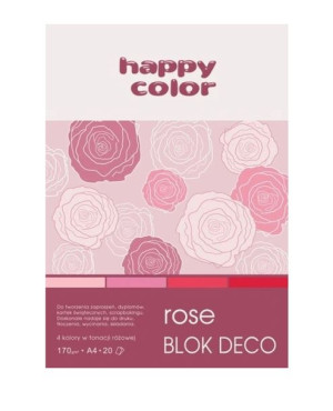 Blok dekoracyjny A4, rose, 20 kartek