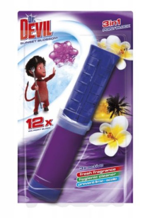 Dr, Devil, Punktowy żel do WC, Sunset Blossom, 75 ml