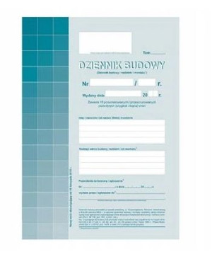 Dziennik budowy A4