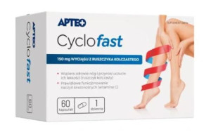 Apteo Cyclofast, 60 kapsułek - Długi termin ważności!