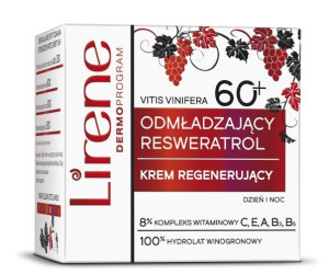 Lirene, Odmładzający Resweratrol Krem do twarzy 60+, 50 ml - Długi termin w