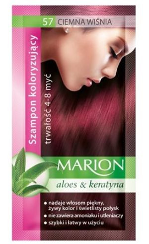 Marion, Szampon Koloryzujący, 57 ciemna wiśnia, 40 ml (HIT)