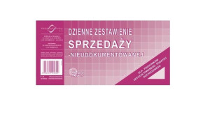 Dzienne zestawienie sprzedaży nieudokumentowanej R05-H, 50 kartek