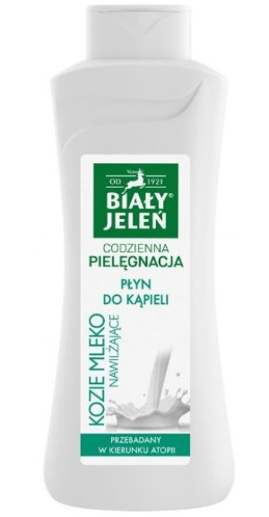 Biały Jeleń, Płyn do kąpieli, Kozie mleko, 750 ml (HIT)