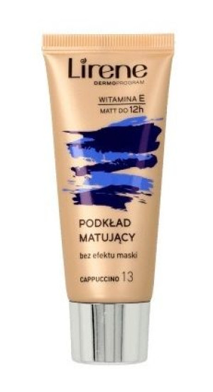Lirene Fluid Matujący 13 Cappuccino Nature Matte 30 ml - Długi termin ważno