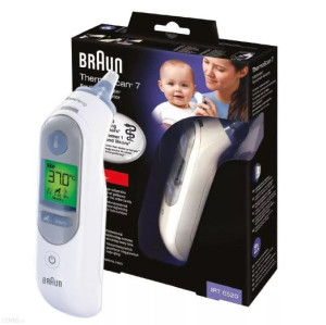 Termometr do ucha, Braun IRT6520 Thermoscan 7 + termometr zabawka, 1 sztuka