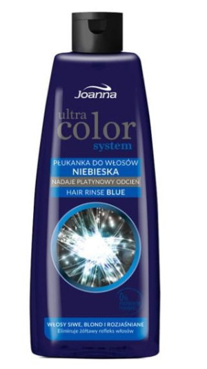 Joanna, Ultra Color System, Płukanka do włosów, niebieska, 150 ml (HIT)