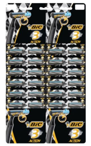 Bic, Maszynka do golenia, 3 action, 24 sztuki (HIT)