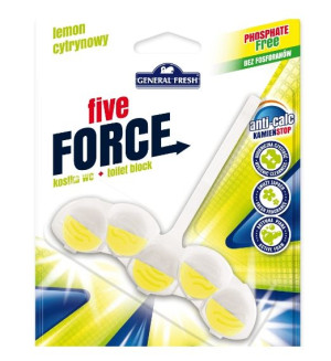 General Fresh, Kostka do WC, Five-force, Cytryna, 1 sztuka (HIT)