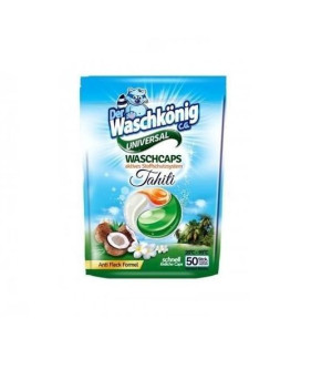 Waschkonig, Kapsułki do prania Tahiti Universal, 50 sztuk