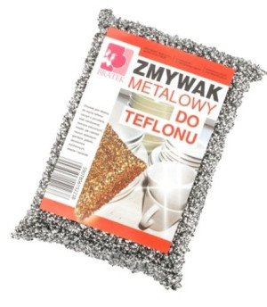 Bratek, Gąbka do teflonu, metalowa, 1 sztuka (HIT)