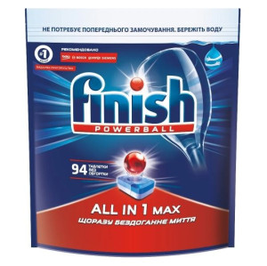 Finish, All in 1 Max, Tabletki do zmywarki, 94 sztuki