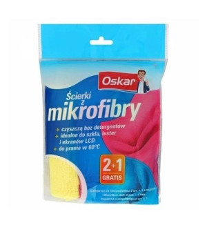 Oskar, Ścierka mikrofibra, 3 sztuki
