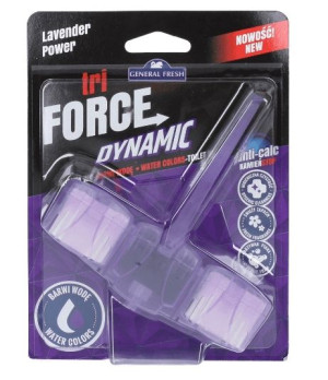 General Fresh, Kostka do WC, Tre-force Dynamic, Lawenda, 1 sztuka (HIT)